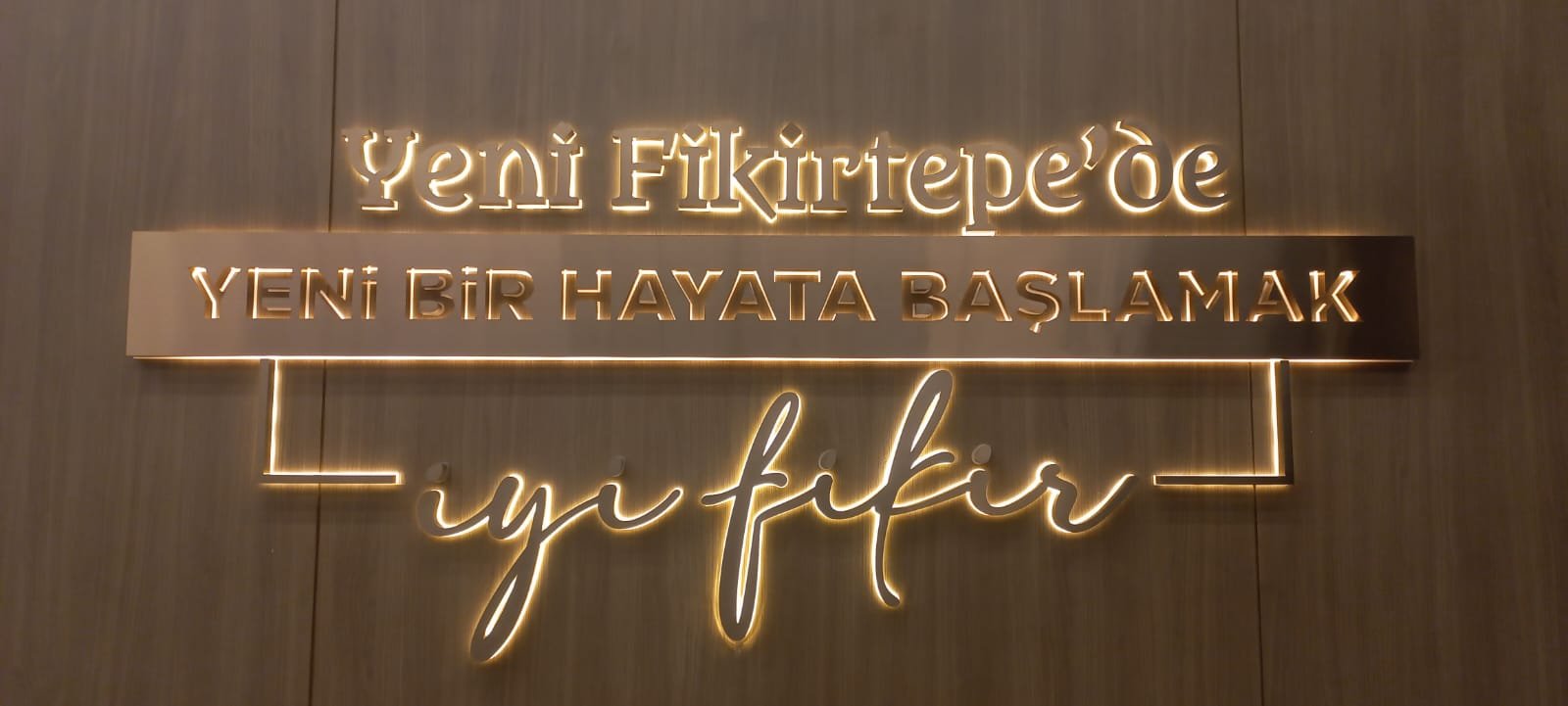 Yeni Fikirtepe İyi Fikir ışıklı kutu harf tabelası